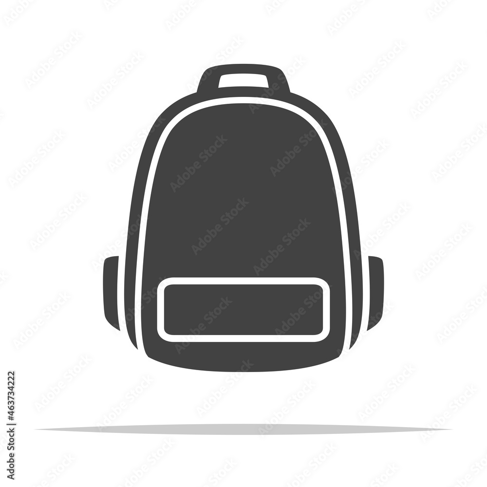 Obraz premium Backpack icon transparent vector isolated