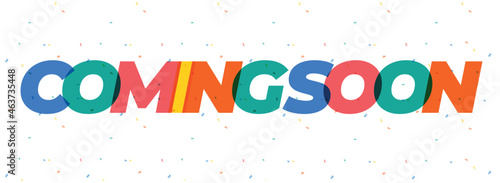 Coming soon design vector template