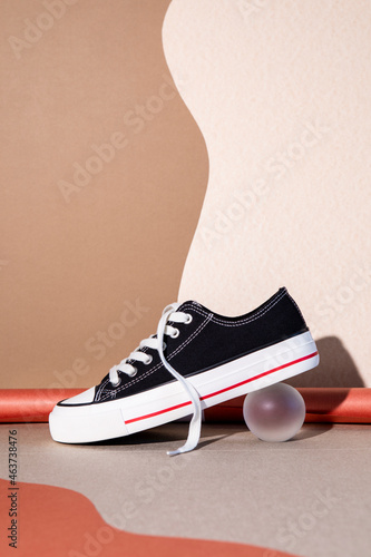 Footwear Black Sneaker Shoe photo