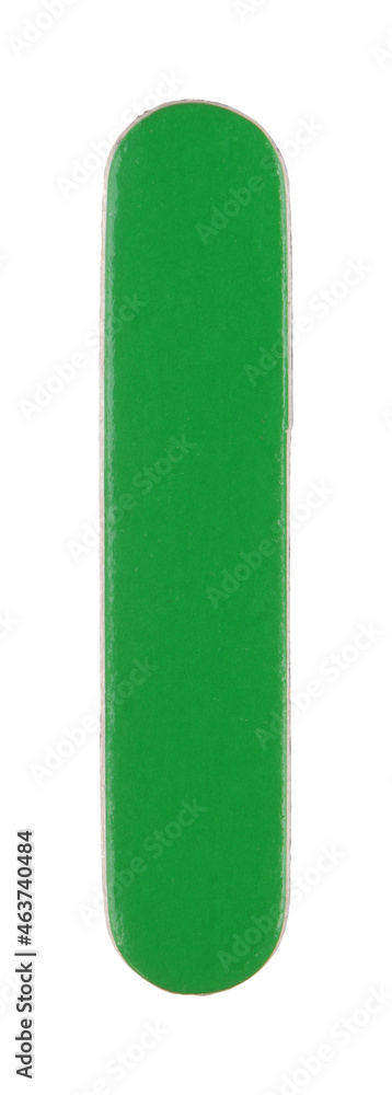 lower case l magnetic letter on white with clipping path lower case l magnetic letter on white with clipping path