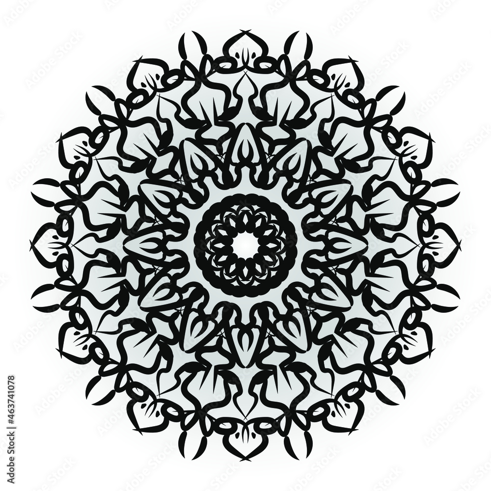 Naklejka premium Vector round abstract circle. Mandala style. EPS 10