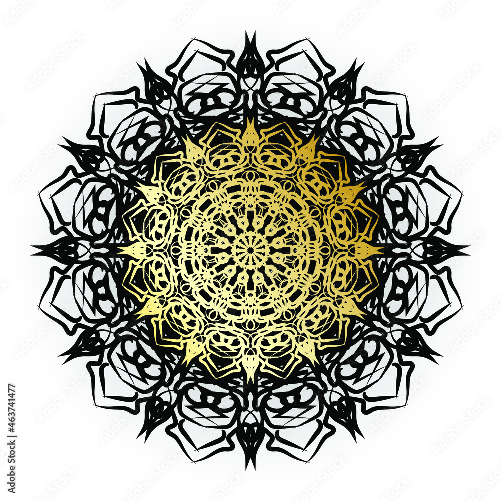 Fototapeta premium Vector round abstract circle. Mandala style. EPS 10