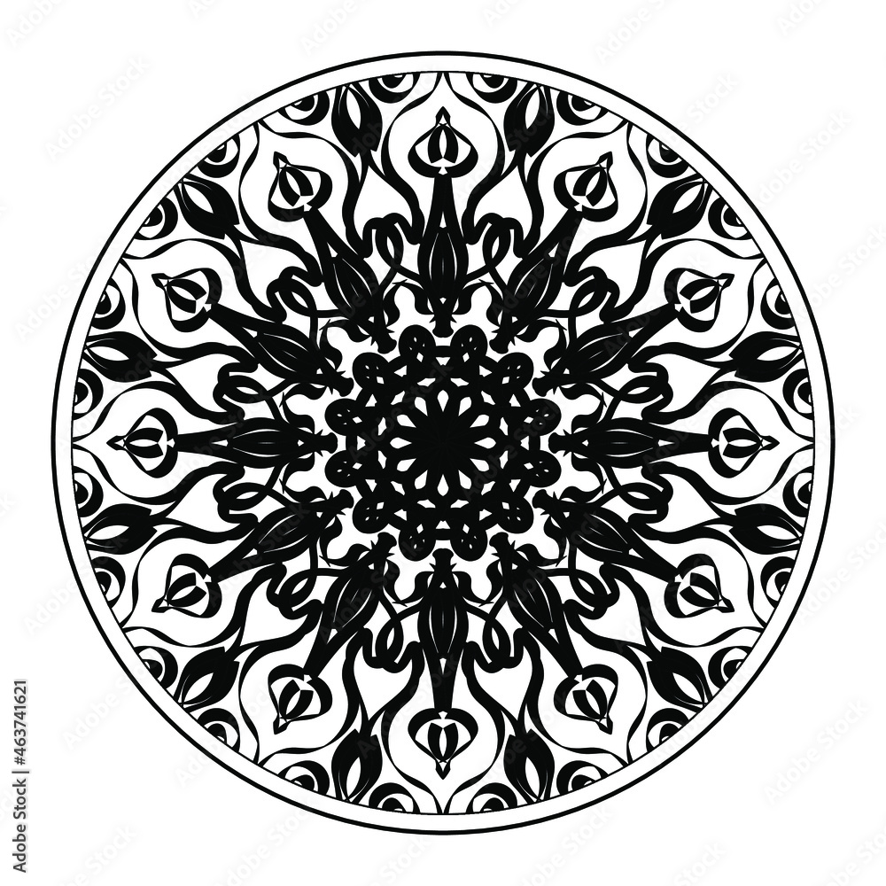 Vector round abstract circle. Mandala style. EPS 10 Vector round abstract circle. Mandala style. EPS 10