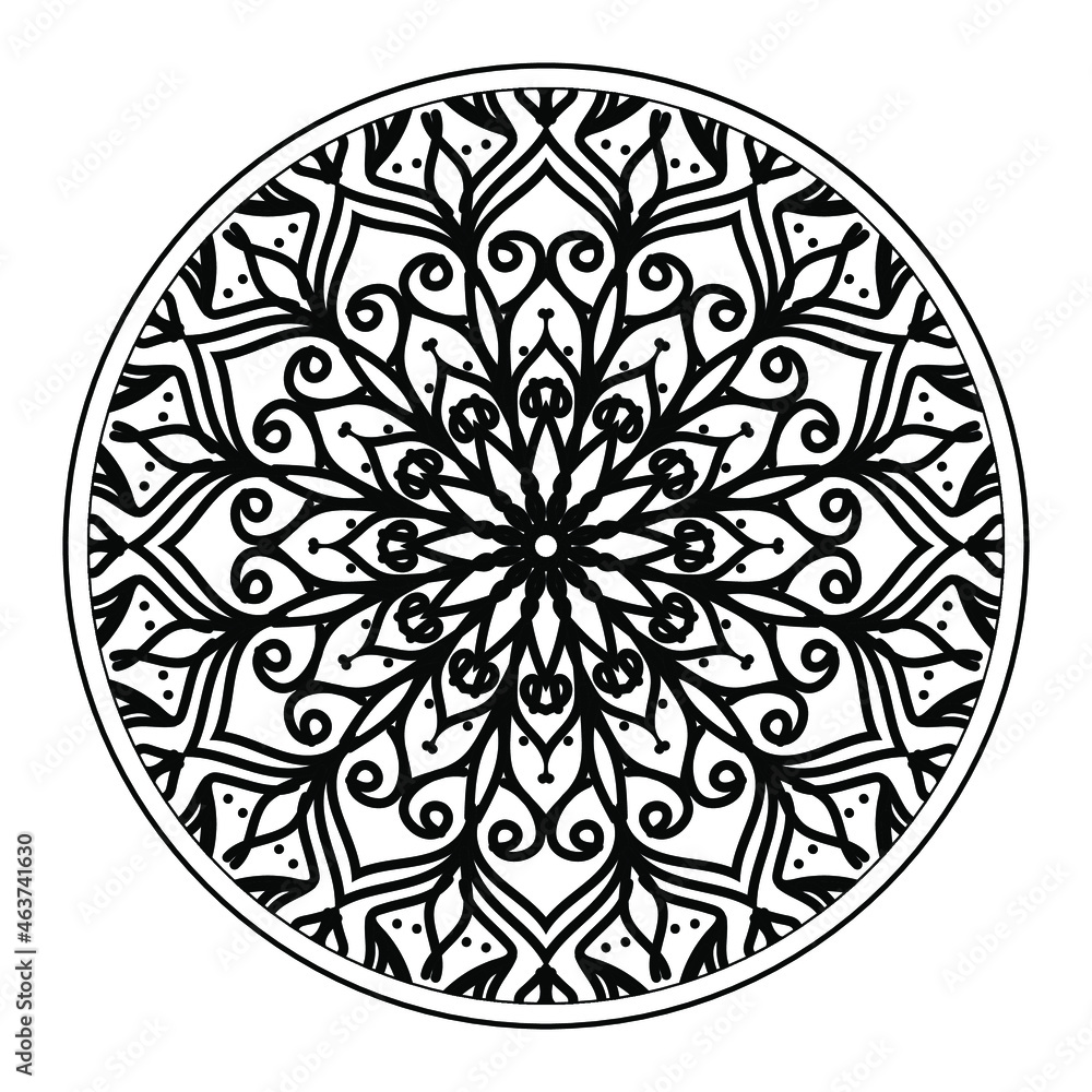 Vector round abstract circle. Mandala style. EPS 10 Vector round abstract circle. Mandala style. EPS 10