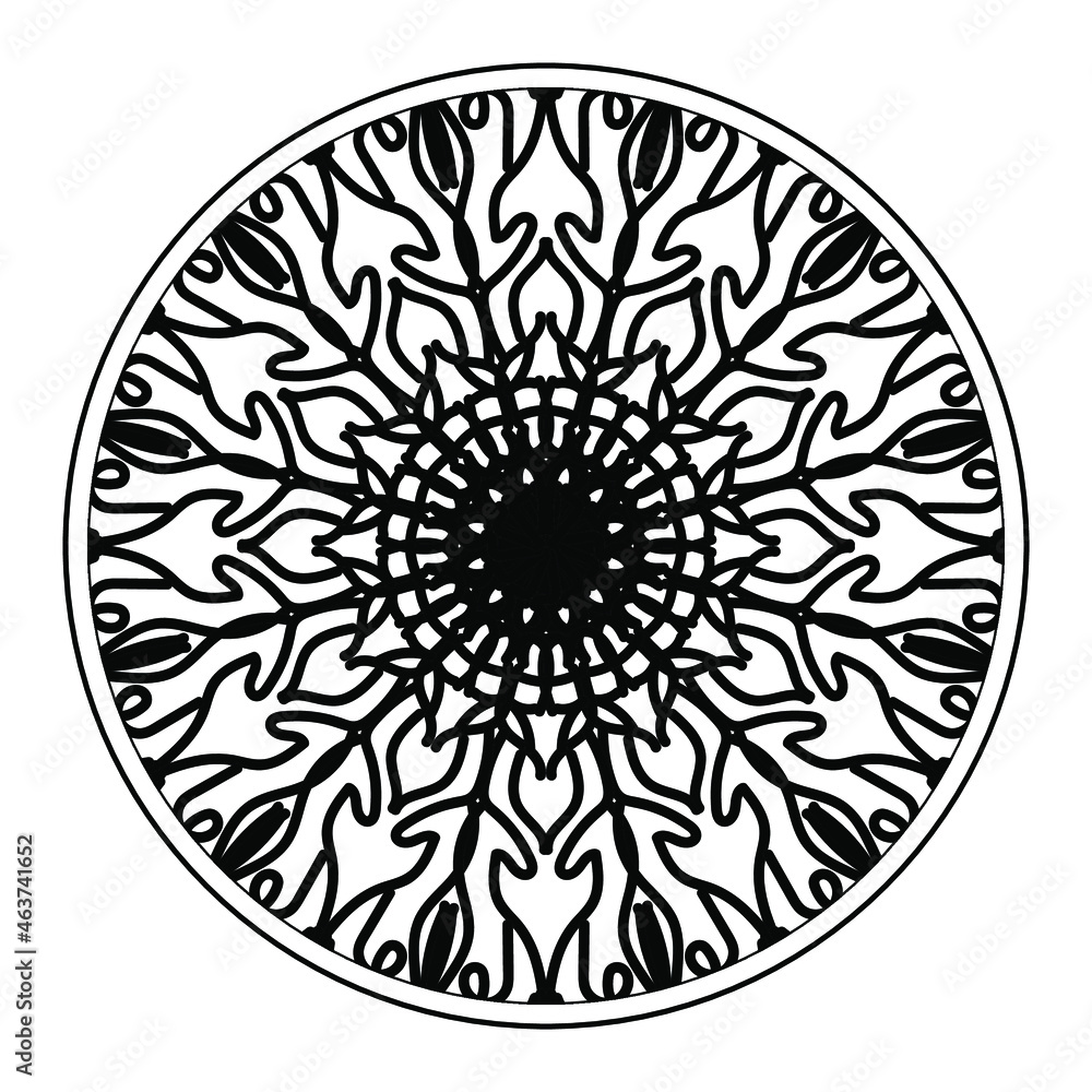 Vector round abstract circle. Mandala style. EPS 10 Vector round abstract circle. Mandala style. EPS 10