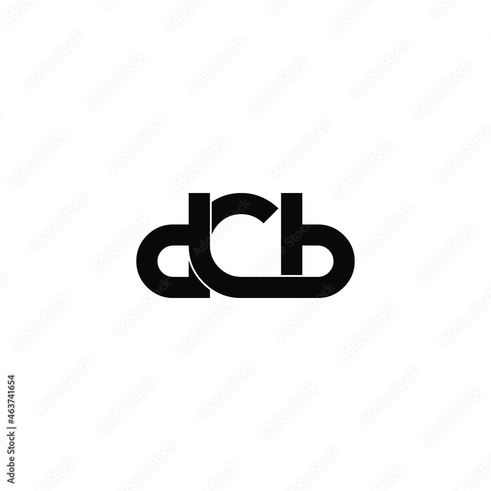 dcb initial letter monogram logo design dcb initial letter monogram logo design