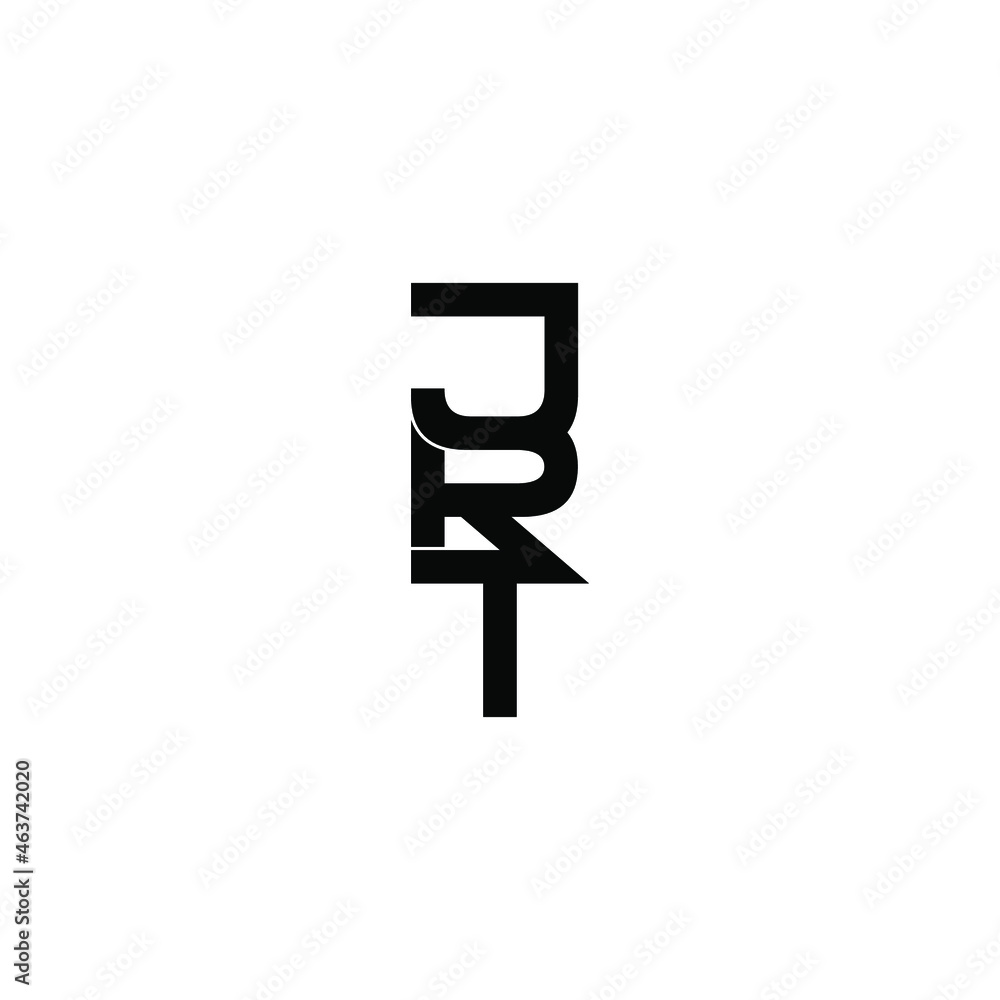jrt initial letter monogram logo design jrt initial letter monogram logo design