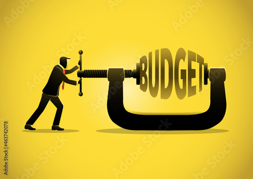Budget concept in clamp