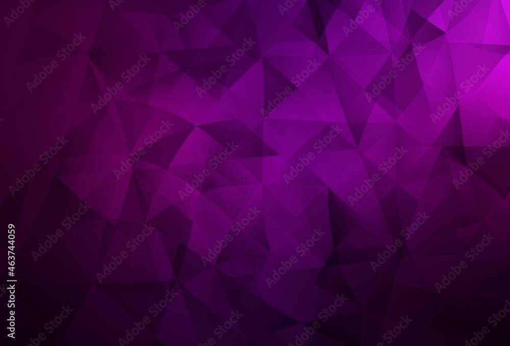 Dark Pink vector template with crystals, triangles. Dark Pink vector template with crystals, triangles.