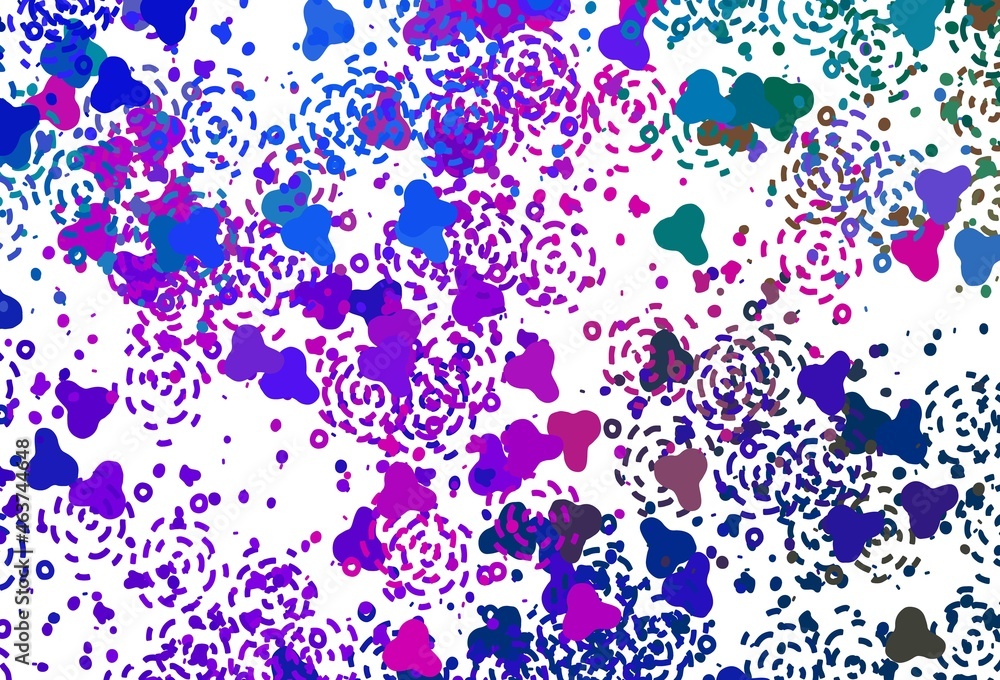 Light Pink, Blue vector pattern with random forms. Light Pink, Blue vector pattern with random forms.