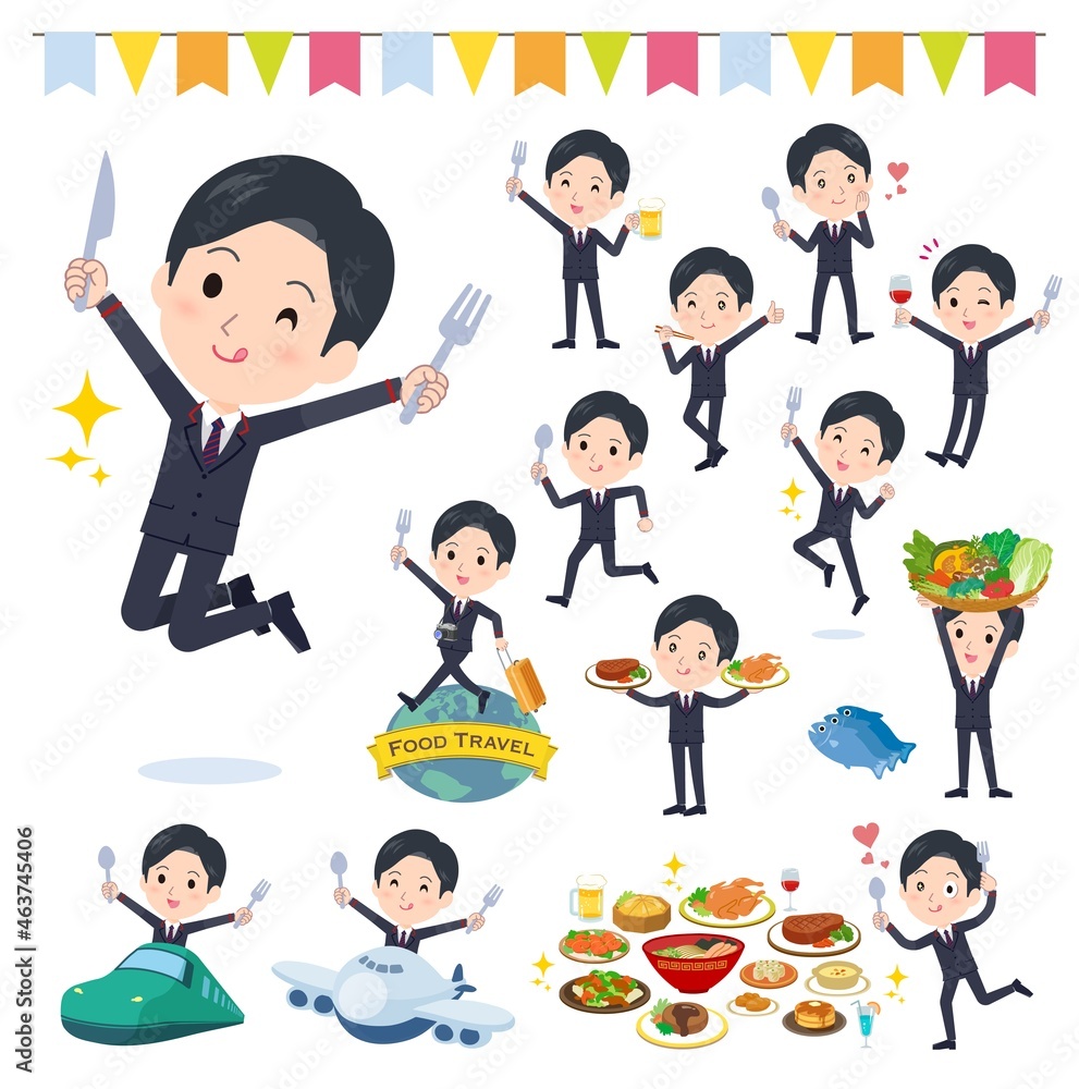 食のイベントに関する郵便スーツ男性のセット 食のイベントに関する郵便スーツ男性のセット