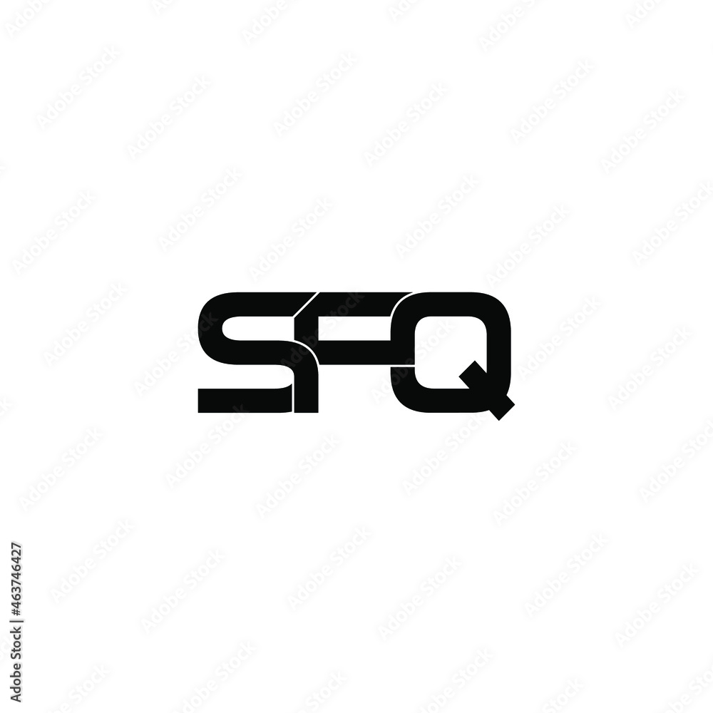 sfq initial letter monogram logo design sfq initial letter monogram logo design