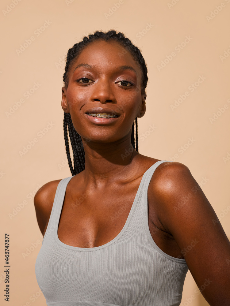 Woman portrait in studio Woman portrait in studio