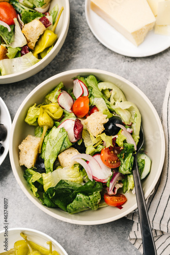 Italian Salad Overhead photo