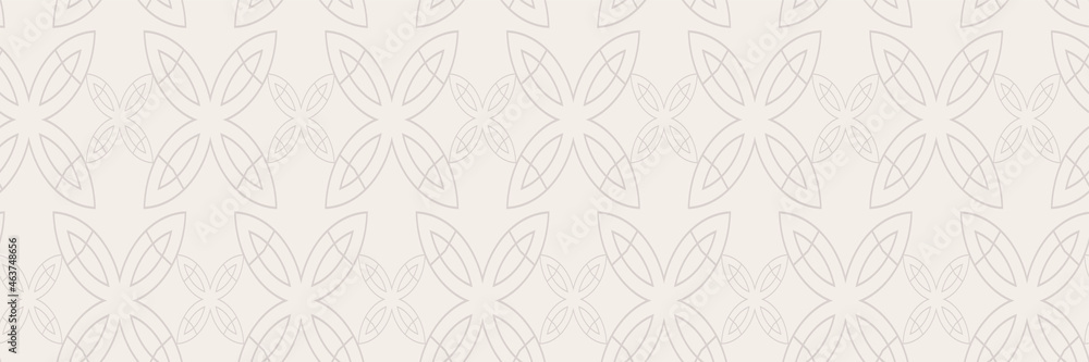 Beautiful background pattern with decorative ornaments on a light gray background. Seamless background for wallpaper, textures. Vector image Beautiful background pattern with decorative ornaments on a light gray background. Seamless background for wallpaper, textures. Vector image
