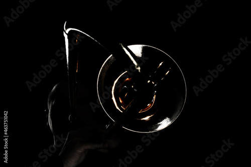 Photography Trombone player. Trombonist playing jazz musician