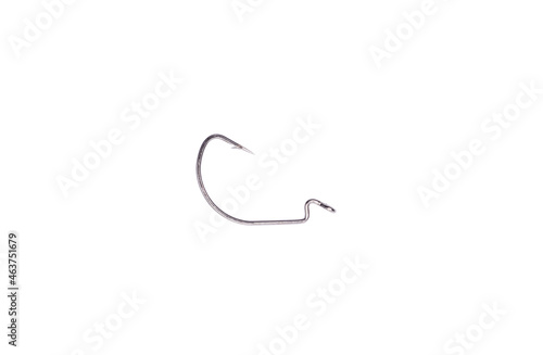 Fishing hook on isolated white background with clipping path.