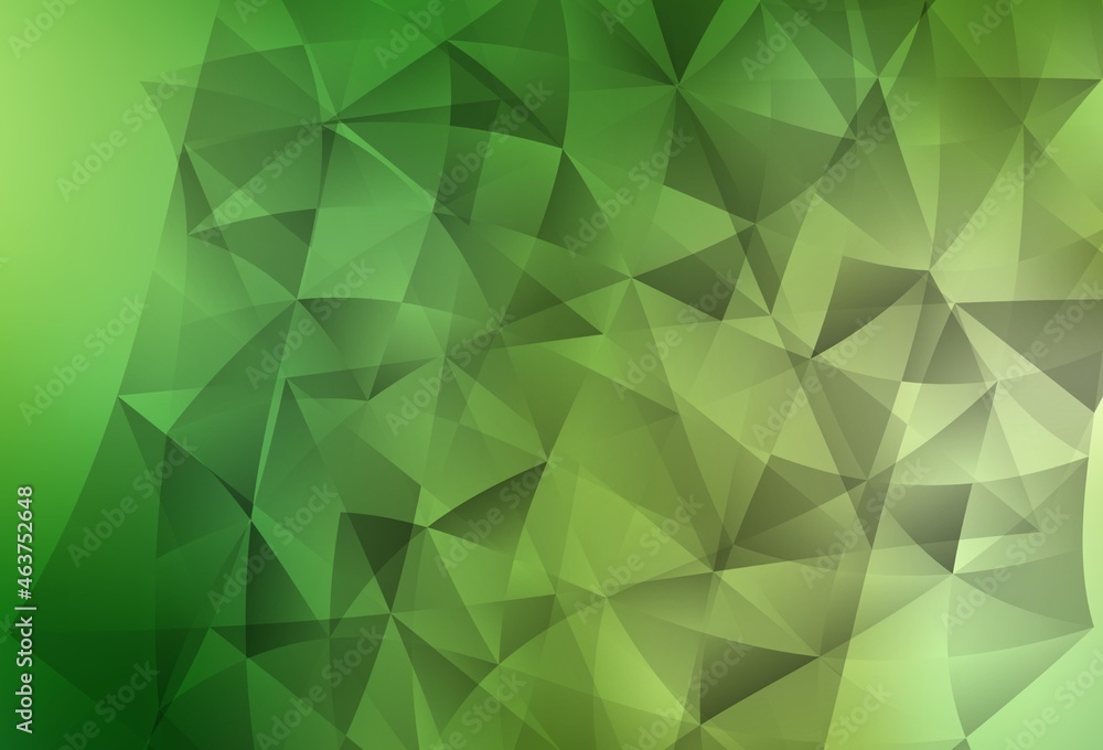 Light Green, Yellow vector texture with triangular style. Light Green, Yellow vector texture with triangular style.