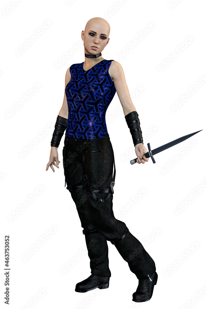 Urban Fantasy Goth Academy Teen, 3D Rendering, 3D illustration Urban Fantasy Goth Academy Teen, 3D Rendering, 3D illustration