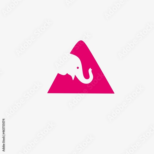 Letter A Elephant Logo For Sale.  Modern, simple and unique logo classy and professional.  The symbol itself will look great as a social media avatar and website or mobile icon.