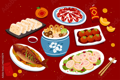 Dishes for CNY reunion dinner