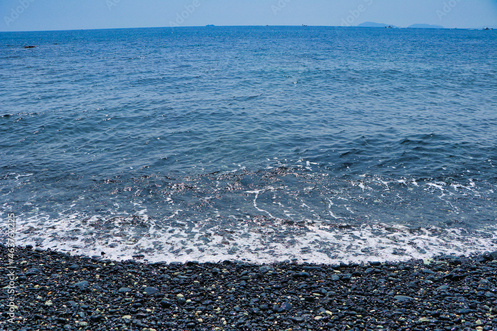 Blue sky and sea and sandy beach Blue sky and sea and sandy beach