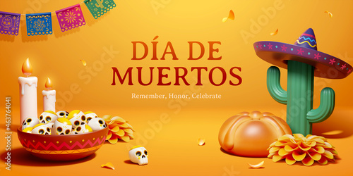Day of the dead greeting card