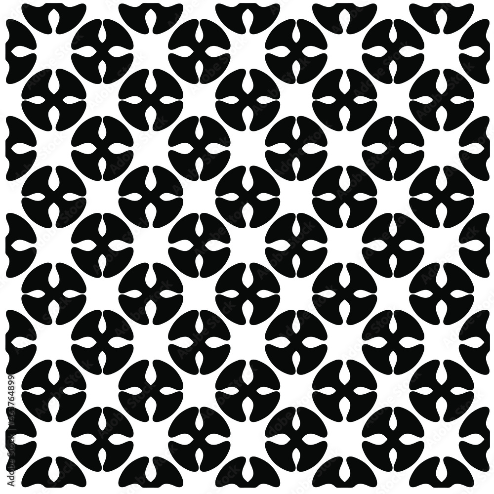 Seamless vector pattern in geometric ornamental style. Black pattern. Seamless vector pattern in geometric ornamental style. Black pattern.