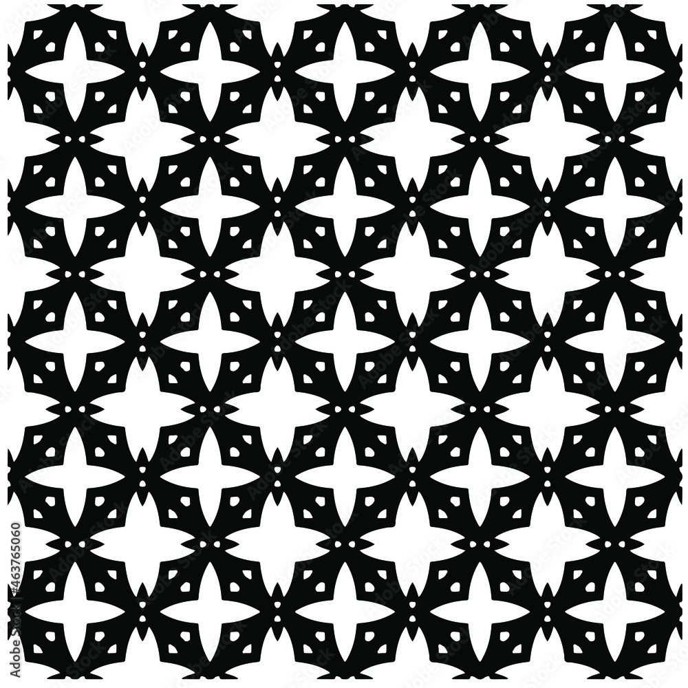 Seamless vector pattern in geometric ornamental style. Black pattern. Seamless vector pattern in geometric ornamental style. Black pattern.