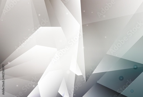 Light Gray vector Abstract illustration with colored bubbles in nature style.