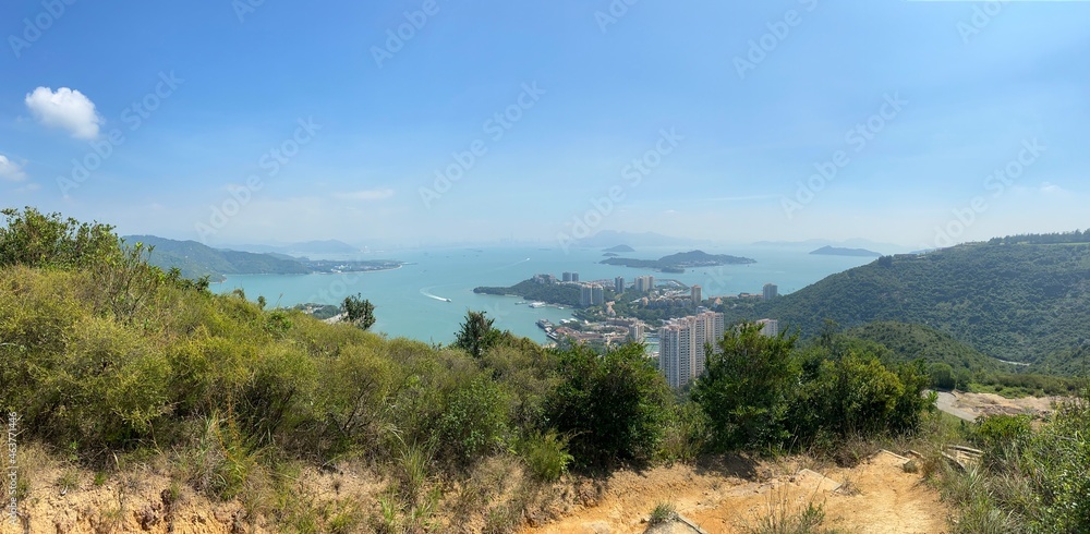 Panorama of Discovery Bay and Hong Kong.