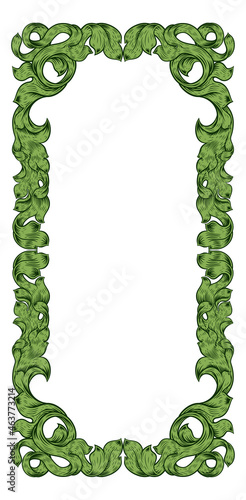 Filigree Heraldry Leaf Patt...