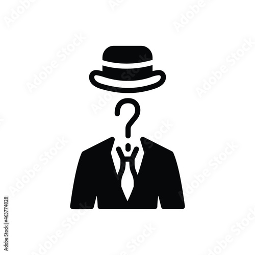 Black solid icon for whose