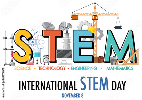 International STEM Day on November 8th logo banner