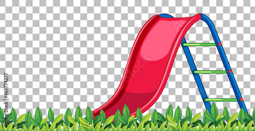 Slide playground on transparent background