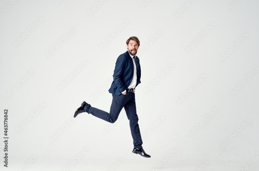 man in suit cap emotions work fun man in suit cap emotions work fun