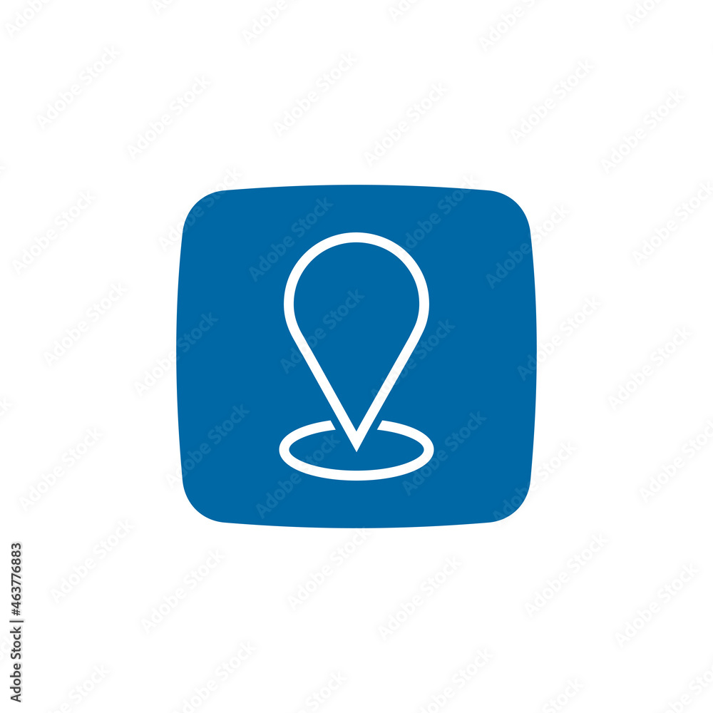 Location pin finder app map icon logo design Location pin finder app map icon logo design