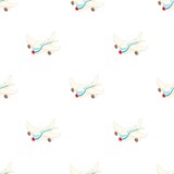 Passenger airliner pattern seamless background texture repeat wallpaper geometric vector