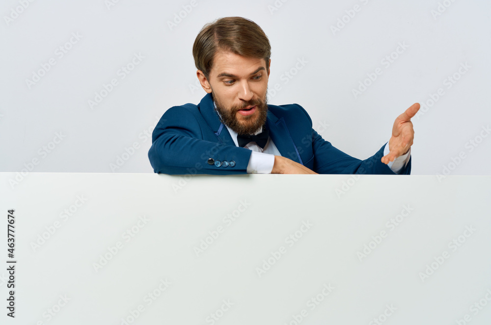 businessmen white paper in the hands of marketing isolated background businessmen white paper in the hands of marketing isolated background