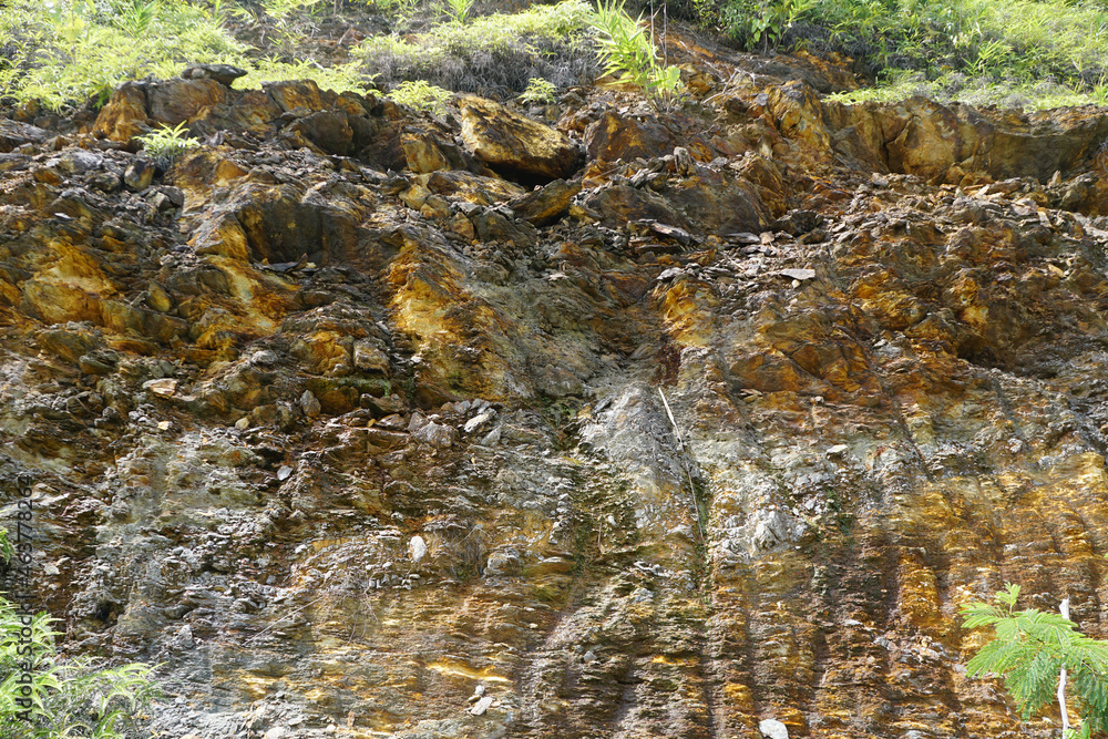 The geological structure shale sedimentary rock. The geological structure shale sedimentary rock.