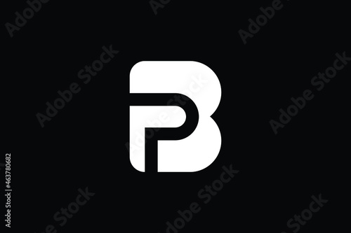 Valokuva BP logo letter design on luxury background