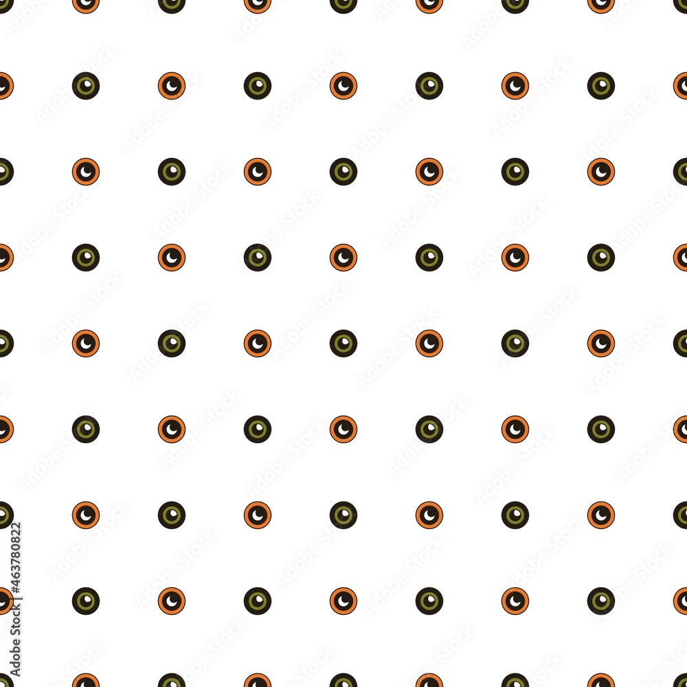 Seamless abstract geometry pattern. Simple background black, orange, khaki green elements. White background. Designed for textile fabrics, wrapping paper, background, wallpaper, cover. Seamless abstract geometry pattern. Simple background black, orange, khaki green elements. White background. Designed for textile fabrics, wrapping paper, background, wallpaper, cover.