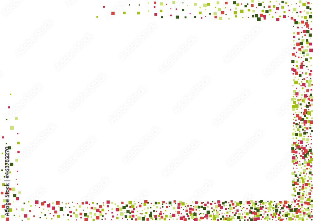 Geometric Red Falling Texture. Bright Dot Background. Green Light Rhombus Illustration. Square Palette Frame. Geometric Red Falling Texture. Bright Dot Background. Green Light Rhombus Illustration. Square Palette Frame.