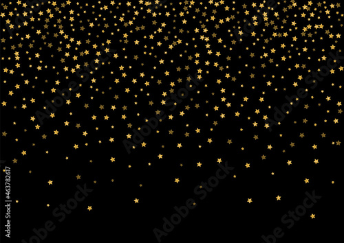 Yellow Magic Sequin Background. Spatter Confetti Pattern. Gradient Spark Bright Illustration. Happy Glitter Texture. Gold Blink Design
