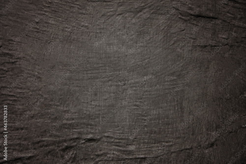 Obraz premium Empty black background with concrete texture, copy space