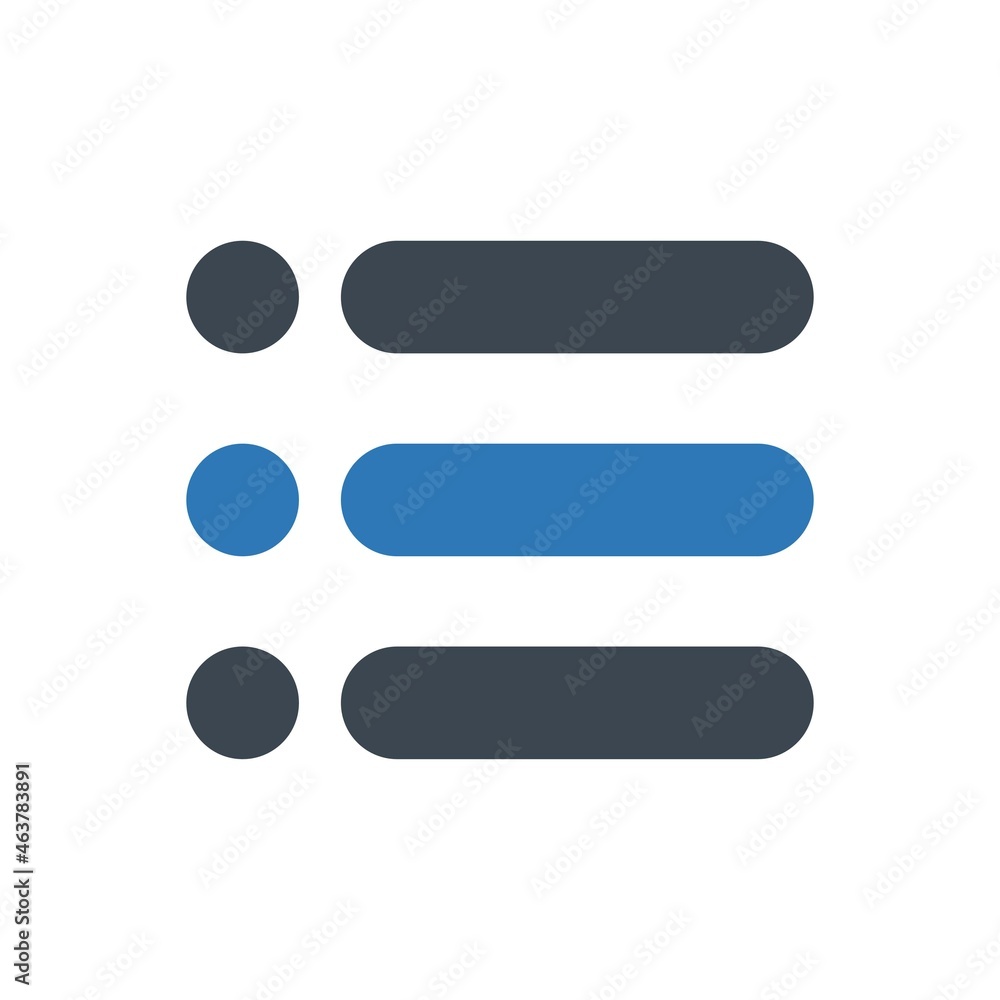 Obraz premium List menu icon