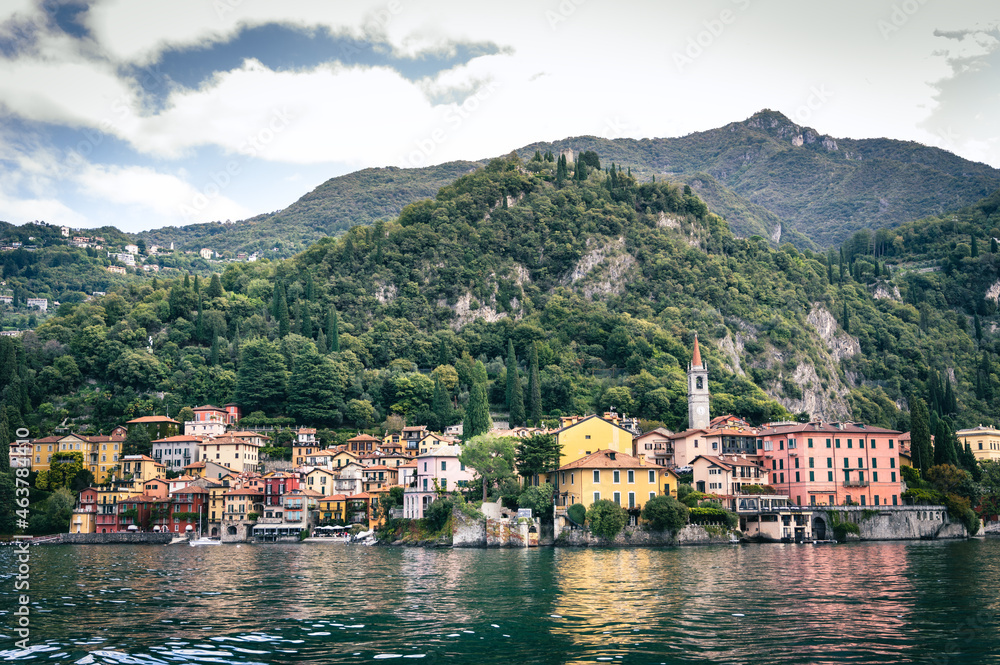 Small picturesque town of Varenna in Lake Como, Italy