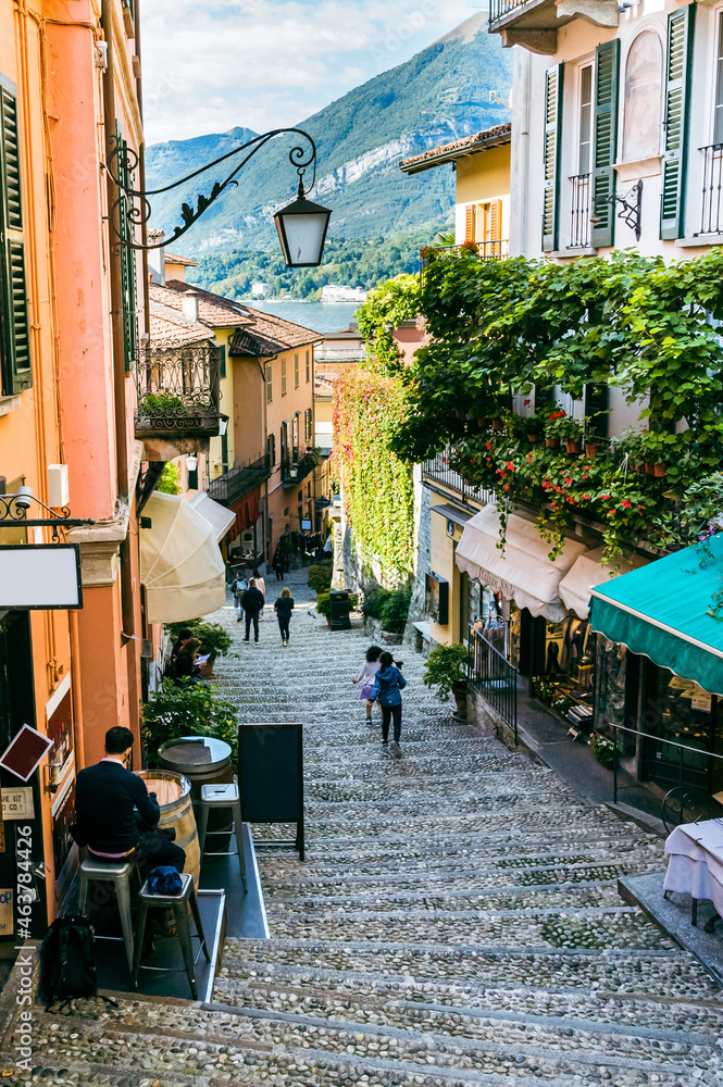 Small picturesque town of Bellagio in Lake Como, Italy