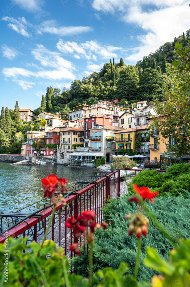Obraz premium Small picturesque town of Varenna in Lake Como, Italy