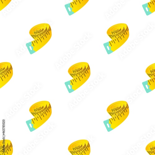 Measuring tape pattern seamless background texture repeat wallpaper geometric vector